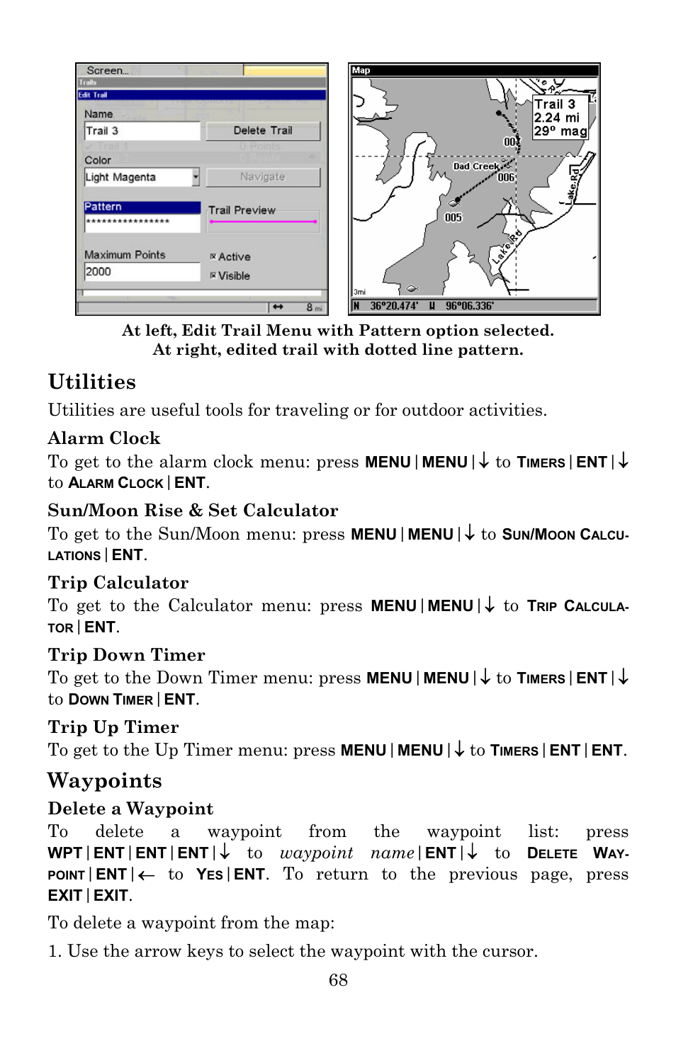 Utilities, Waypoints | Lowrance electronic Lowrance GlobalMap 5200C User Manual | Page 74 / 164