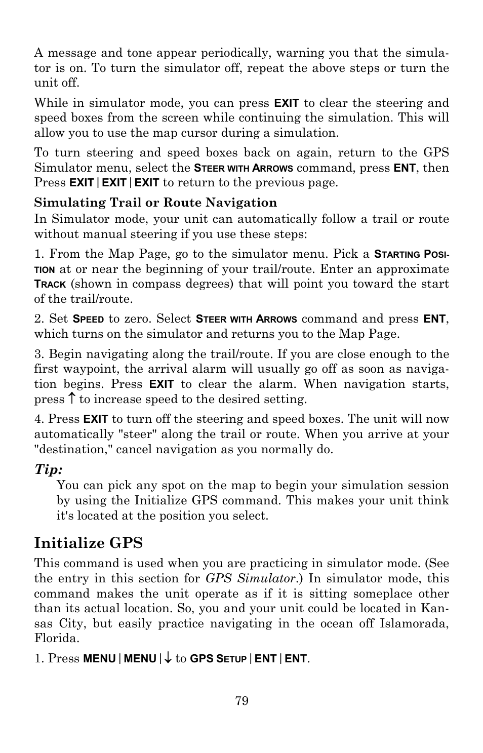 Initialize gps | Lowrance electronic Lowrance GlobalMap 5200C User Manual | Page 85 / 164