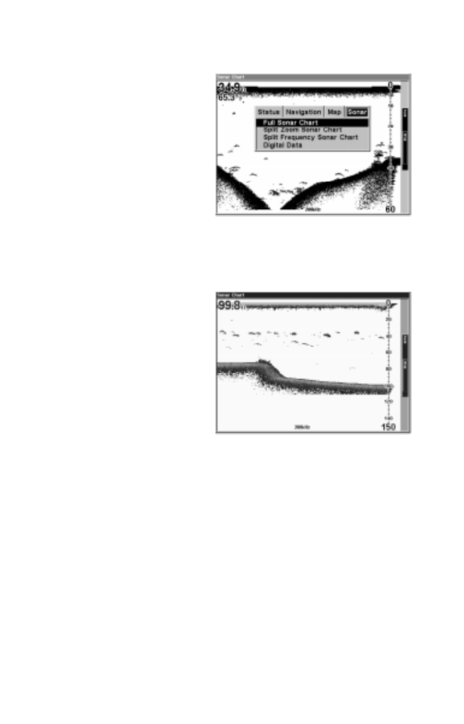 Sonar operation | Lowrance electronic LCX-15MT User Manual | Page 13 / 76