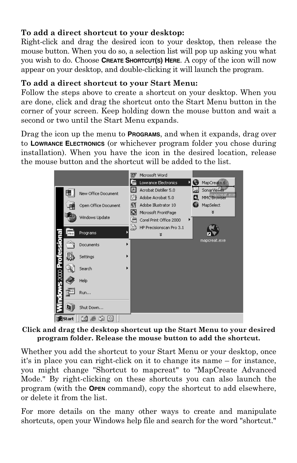 Lowrance electronic MapCreate 6 User Manual | Page 24 / 80