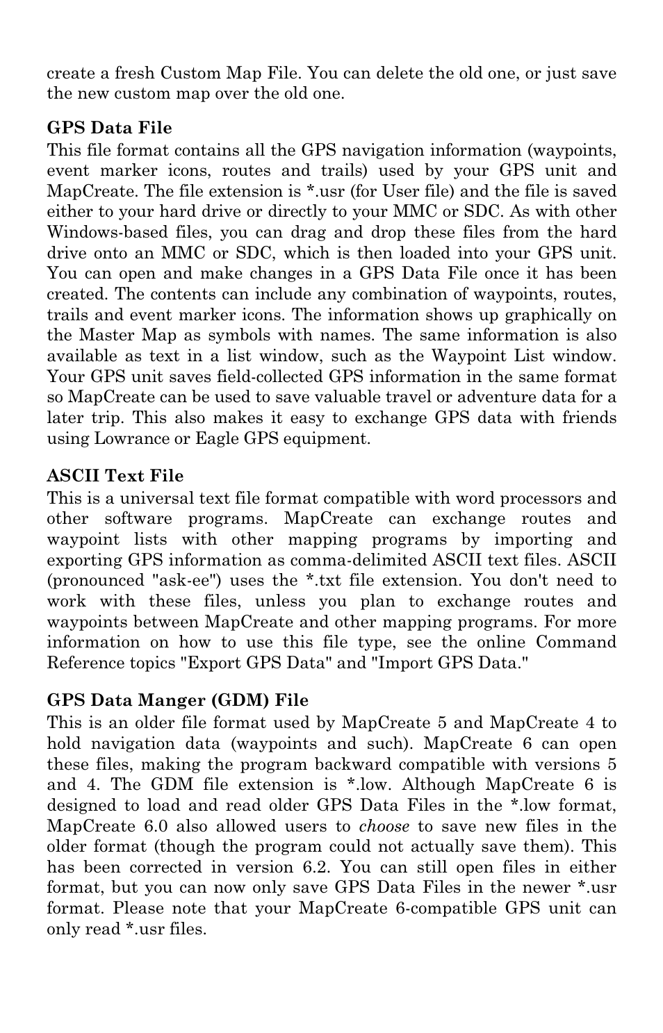 Lowrance electronic MapCreate 6 User Manual | Page 9 / 80