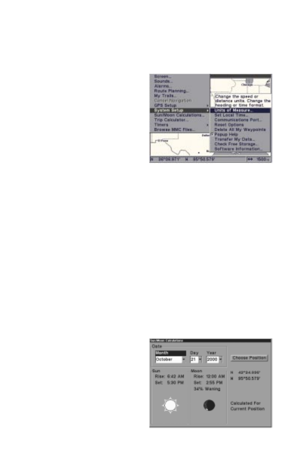 Lowrance electronic GLOBALMAP 3000 User Manual | Page 44 / 56