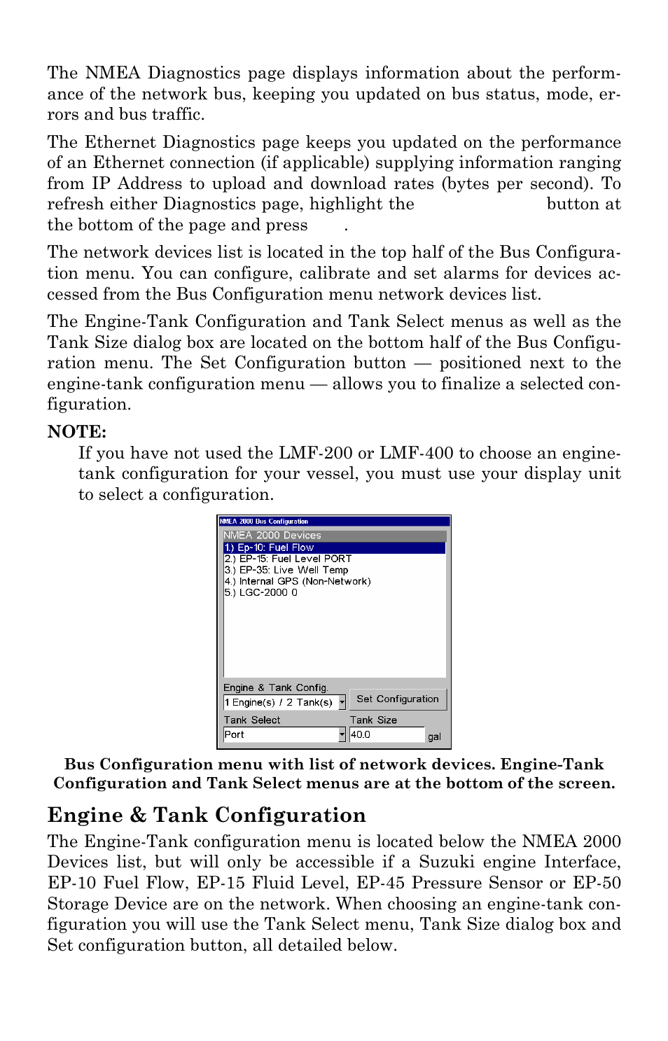 Engine & tank configuration | Lowrance electronic GlobalMap Baja 840C User Manual | Page 128 / 164