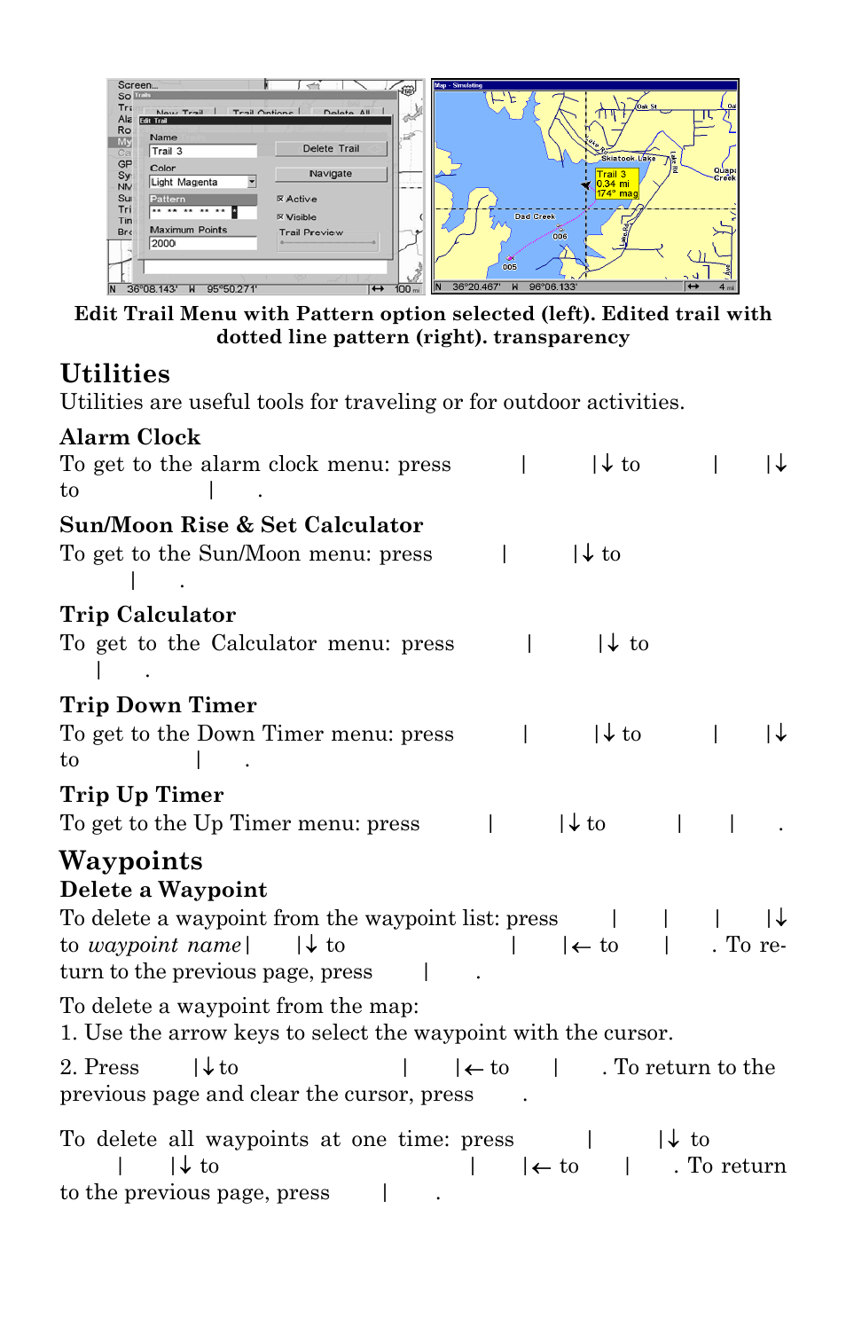 Utilities, Waypoints | Lowrance electronic GlobalMap Baja 840C User Manual | Page 74 / 164