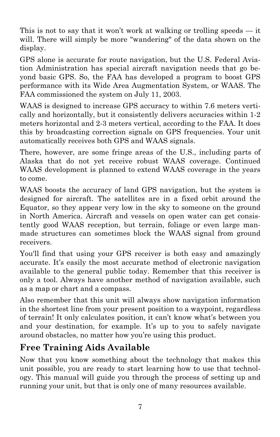 Free training aids available | Lowrance electronic 5300c User Manual | Page 15 / 172