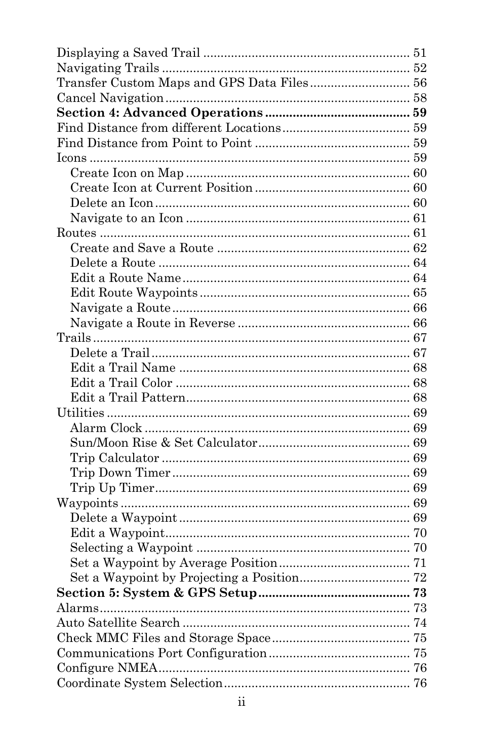 Lowrance electronic 5300c User Manual | Page 4 / 172