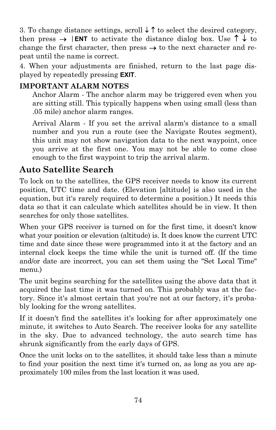 Auto satellite search | Lowrance electronic 5300c User Manual | Page 82 / 172