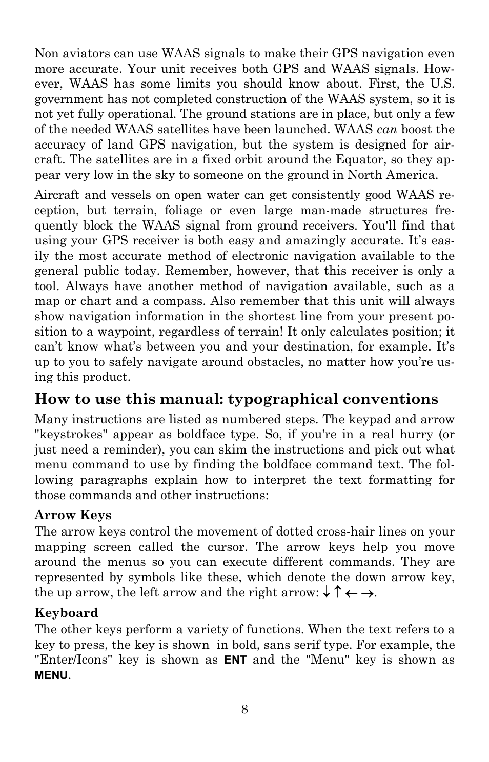 How to use this manual: typographical conventions | Lowrance electronic 5200C User Manual | Page 14 / 164