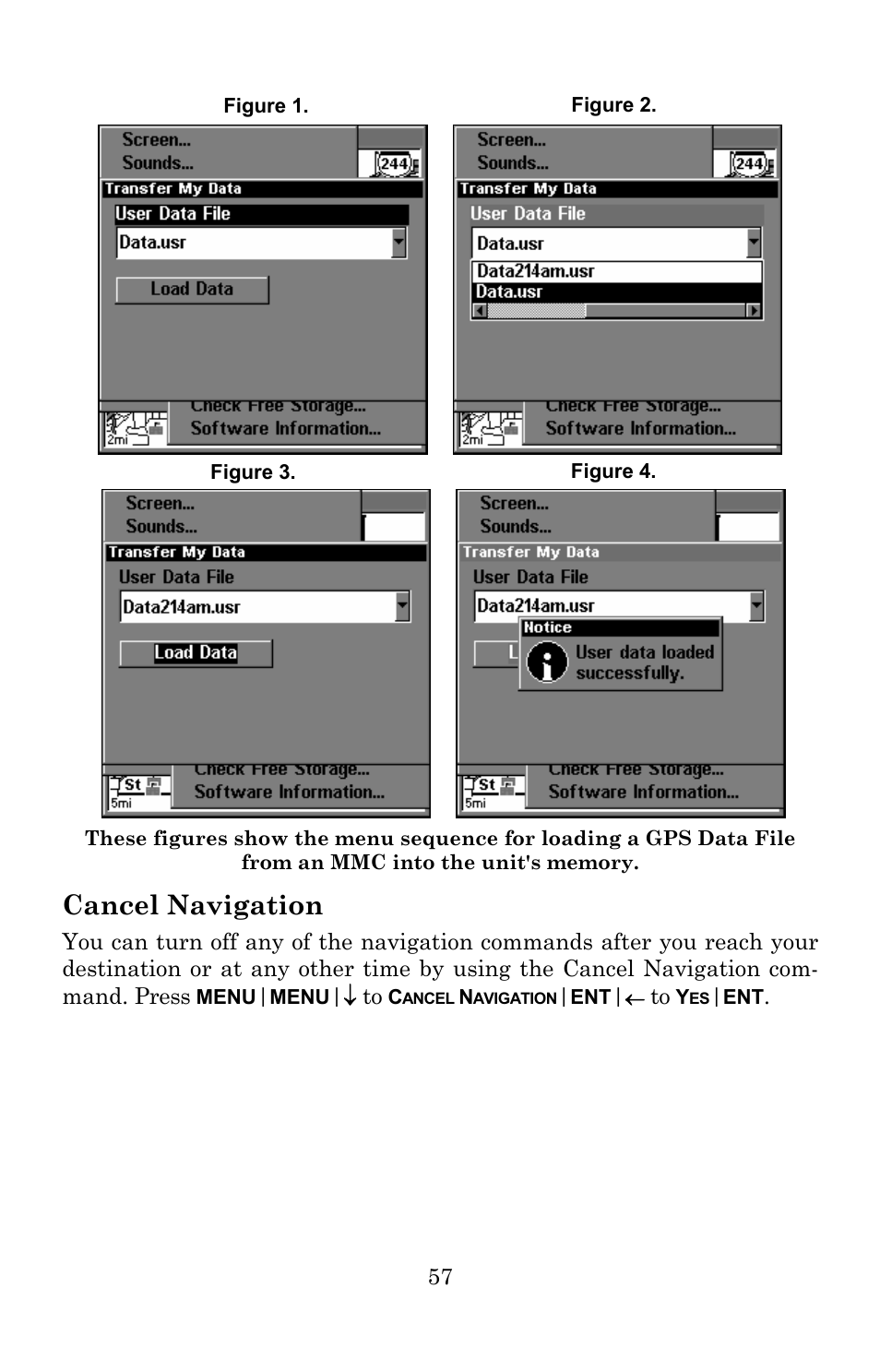 Cancel navigation | Lowrance electronic 5200C User Manual | Page 63 / 164