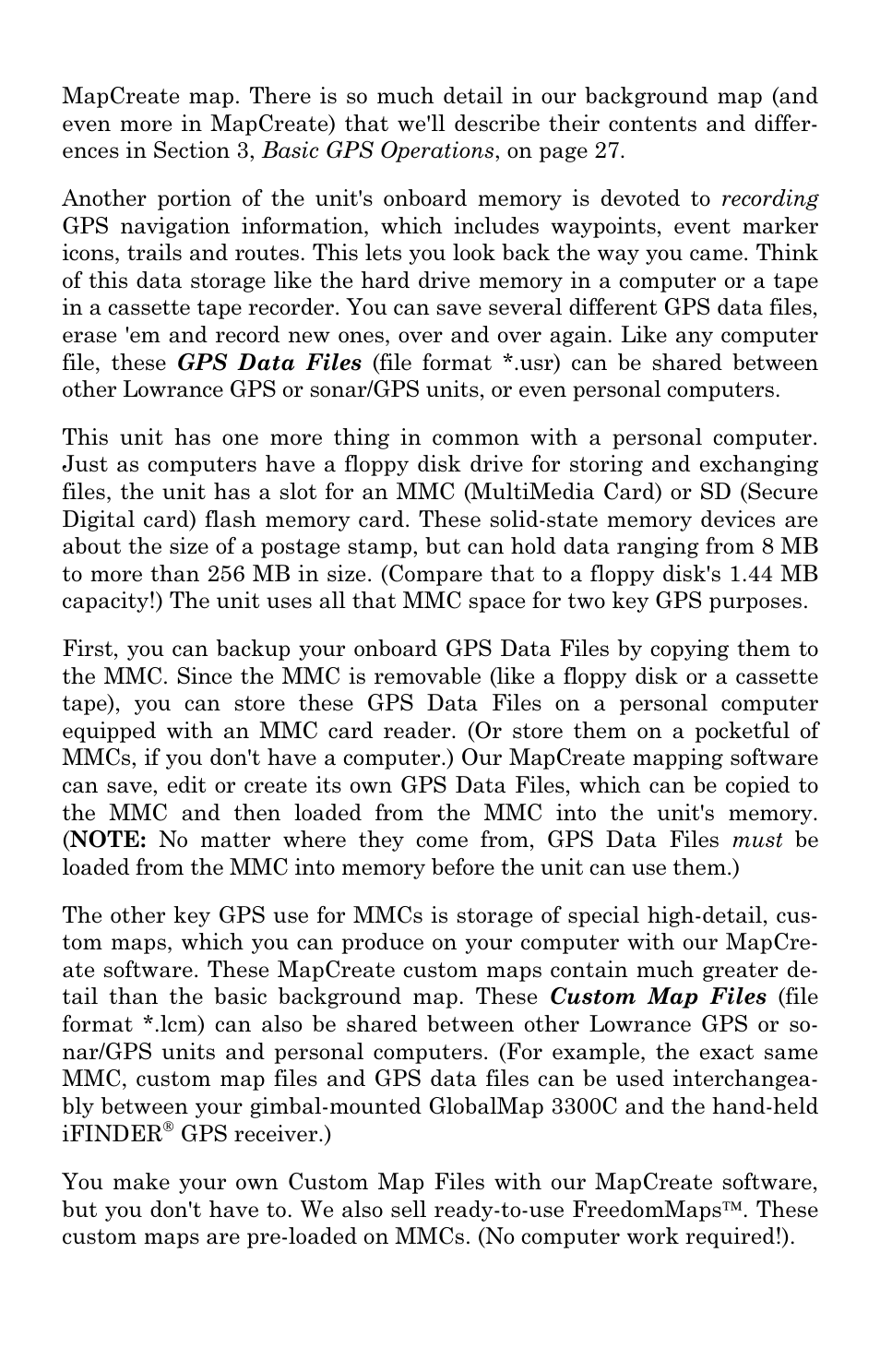 Lowrance electronic GlobalMap 3300C User Manual | Page 11 / 140