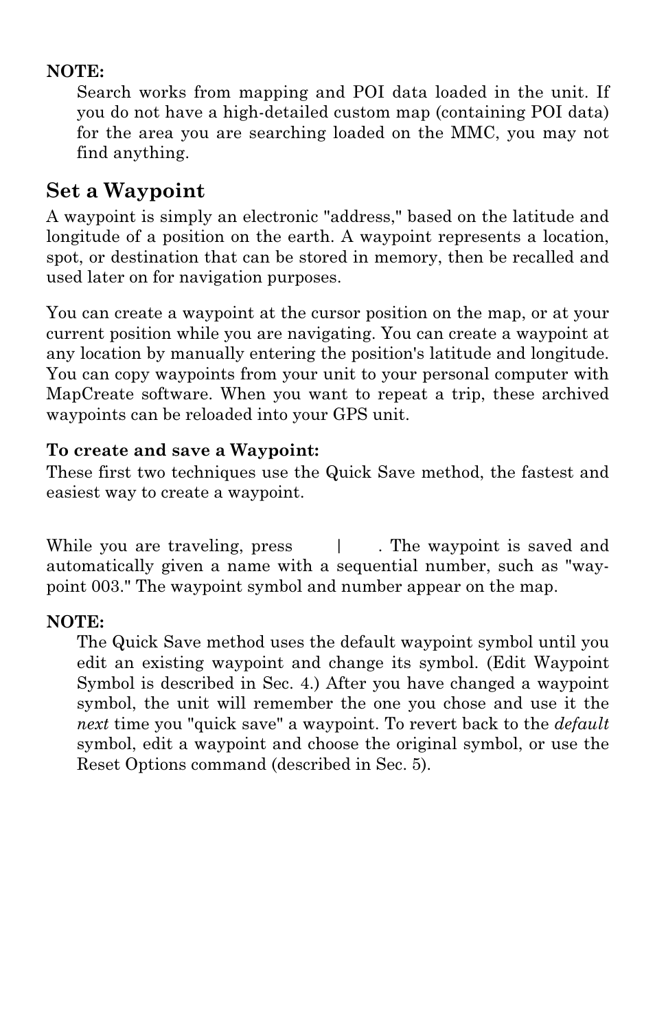 Set a waypoint | Lowrance electronic GlobalMap 3300C User Manual | Page 51 / 140