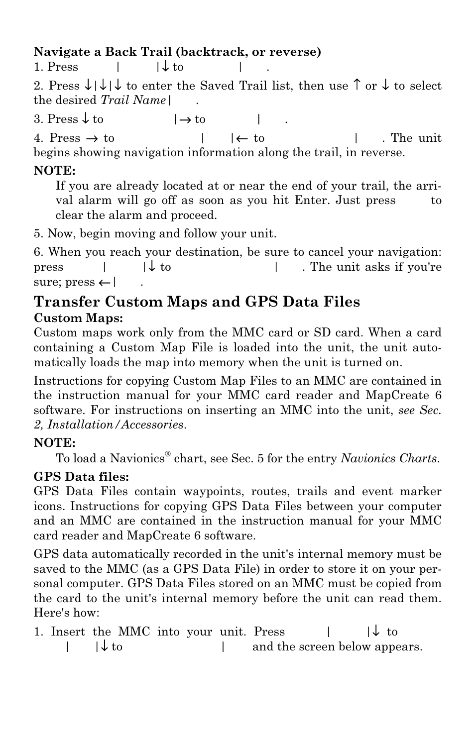 Transfer custom maps and gps data files | Lowrance electronic GlobalMap 3300C User Manual | Page 62 / 140