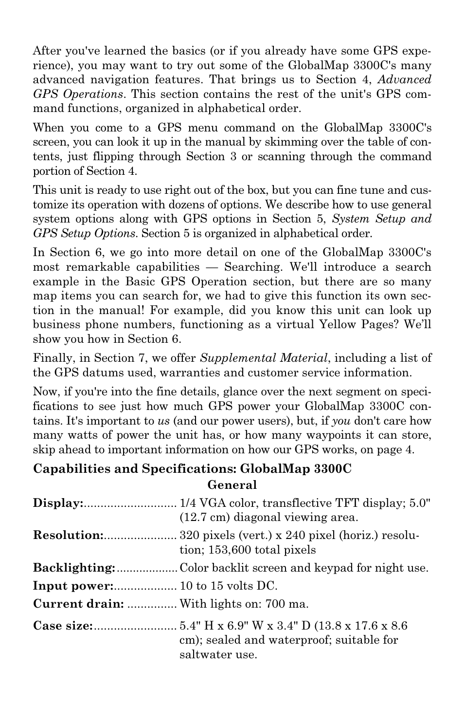 Lowrance electronic GlobalMap 3300C User Manual | Page 8 / 140