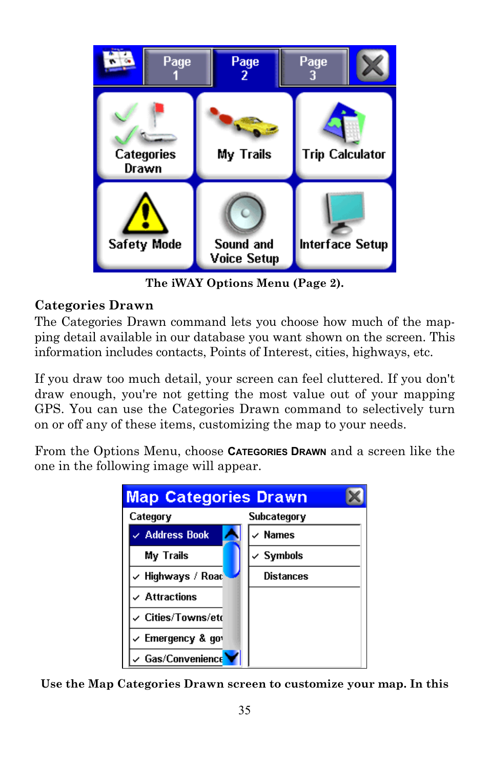 Lowrance electronic Lowrance IWAY 350C User Manual | Page 42 / 78