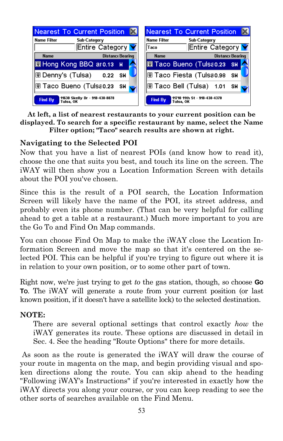 Lowrance electronic Lowrance IWAY 350C User Manual | Page 60 / 78