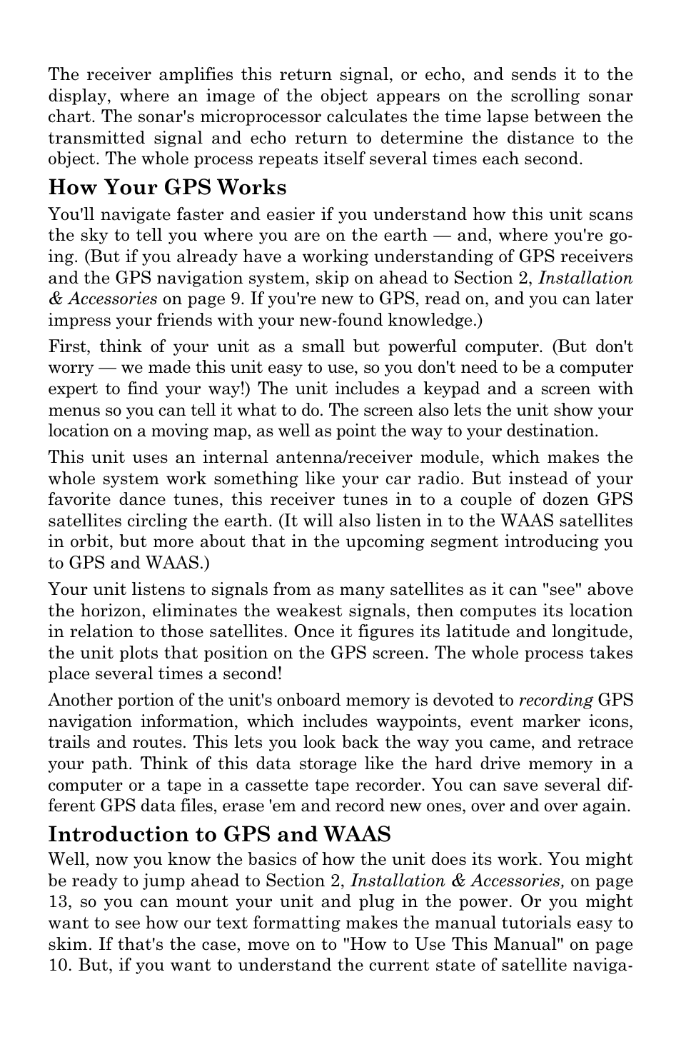 How your gps works, Introduction to gps and waas | Lowrance electronic M56 User Manual | Page 11 / 164