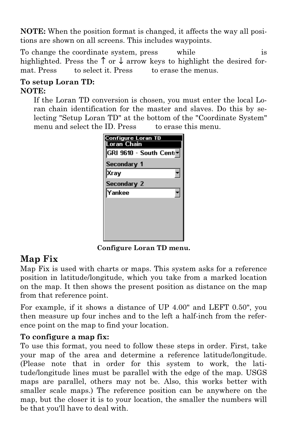 Map fix | Lowrance electronic M56 User Manual | Page 118 / 164