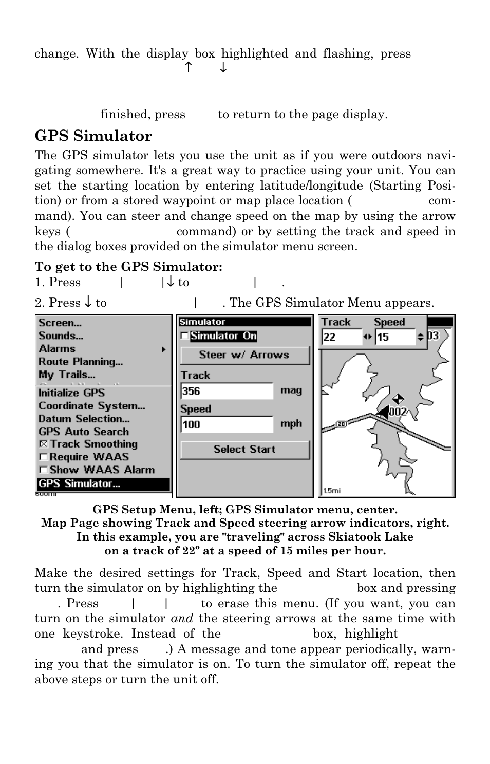 Gps simulator | Lowrance electronic M56 User Manual | Page 121 / 164