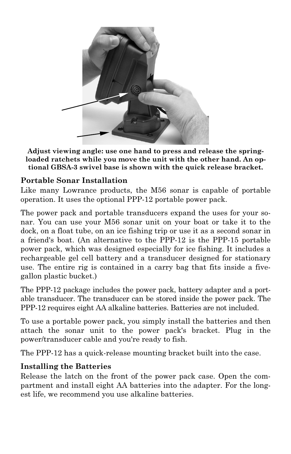 Lowrance electronic M56 User Manual | Page 33 / 164