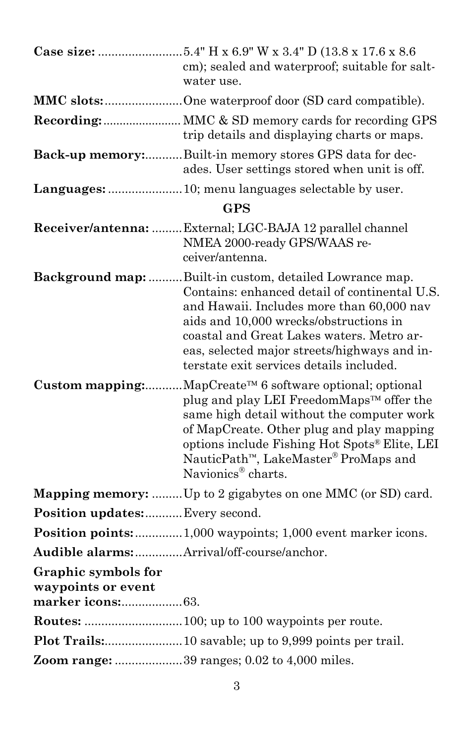 Lowrance electronic 540c Baja User Manual | Page 11 / 172