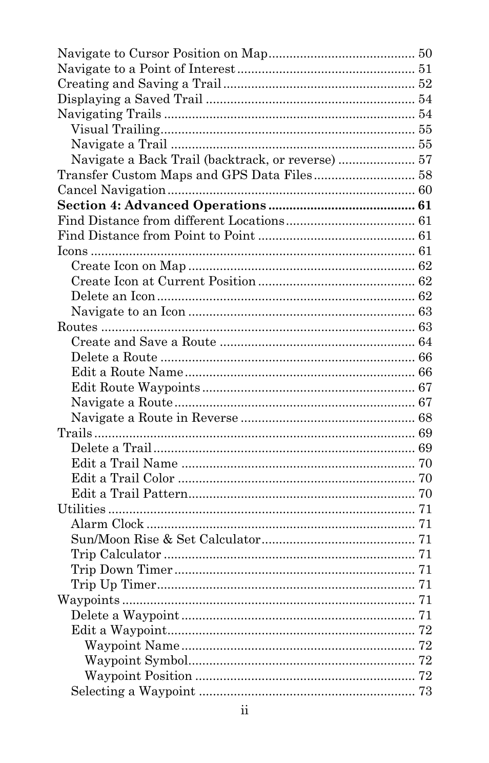 Lowrance electronic 540c Baja User Manual | Page 4 / 172