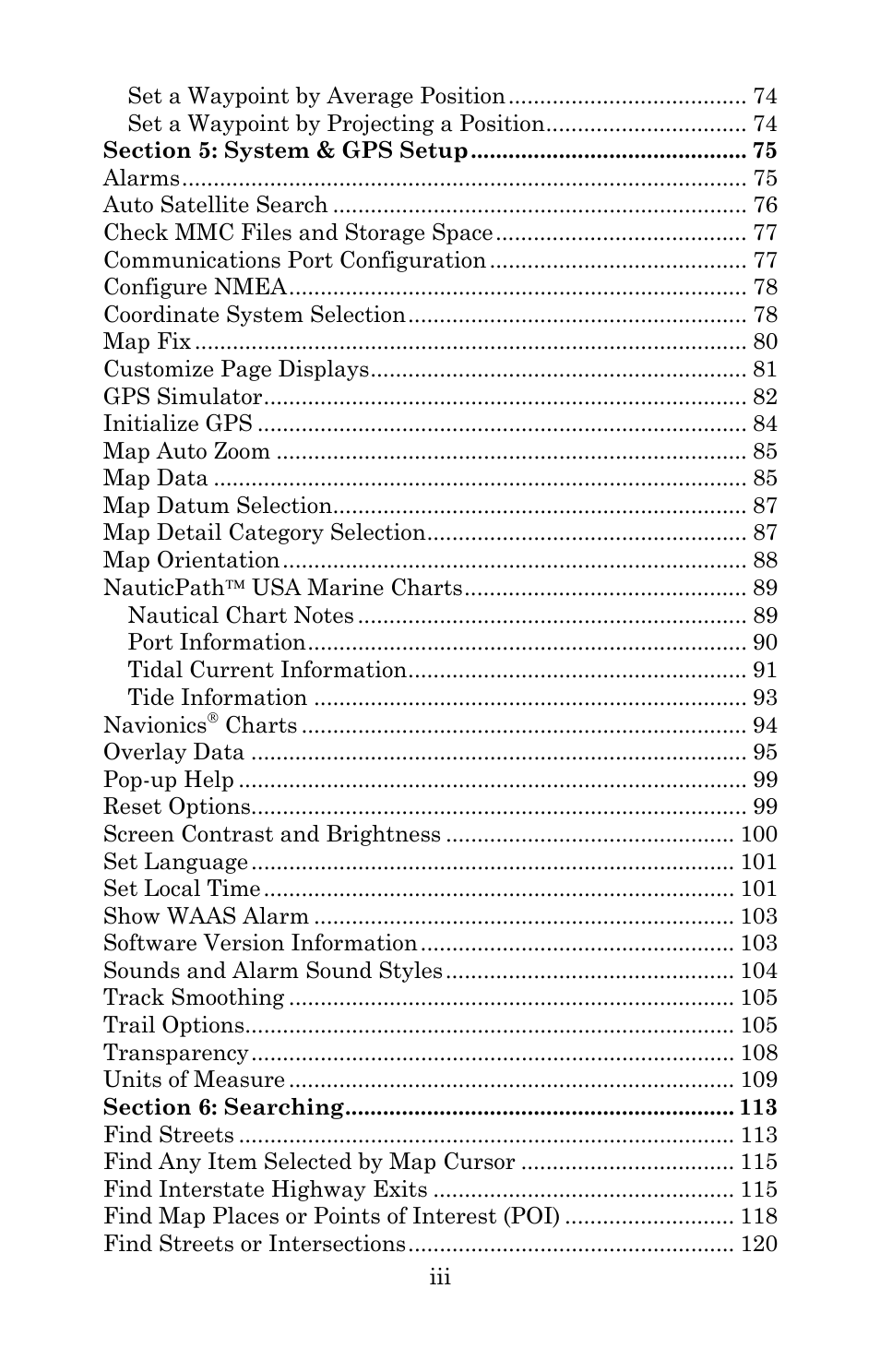 Lowrance electronic 540c Baja User Manual | Page 5 / 172