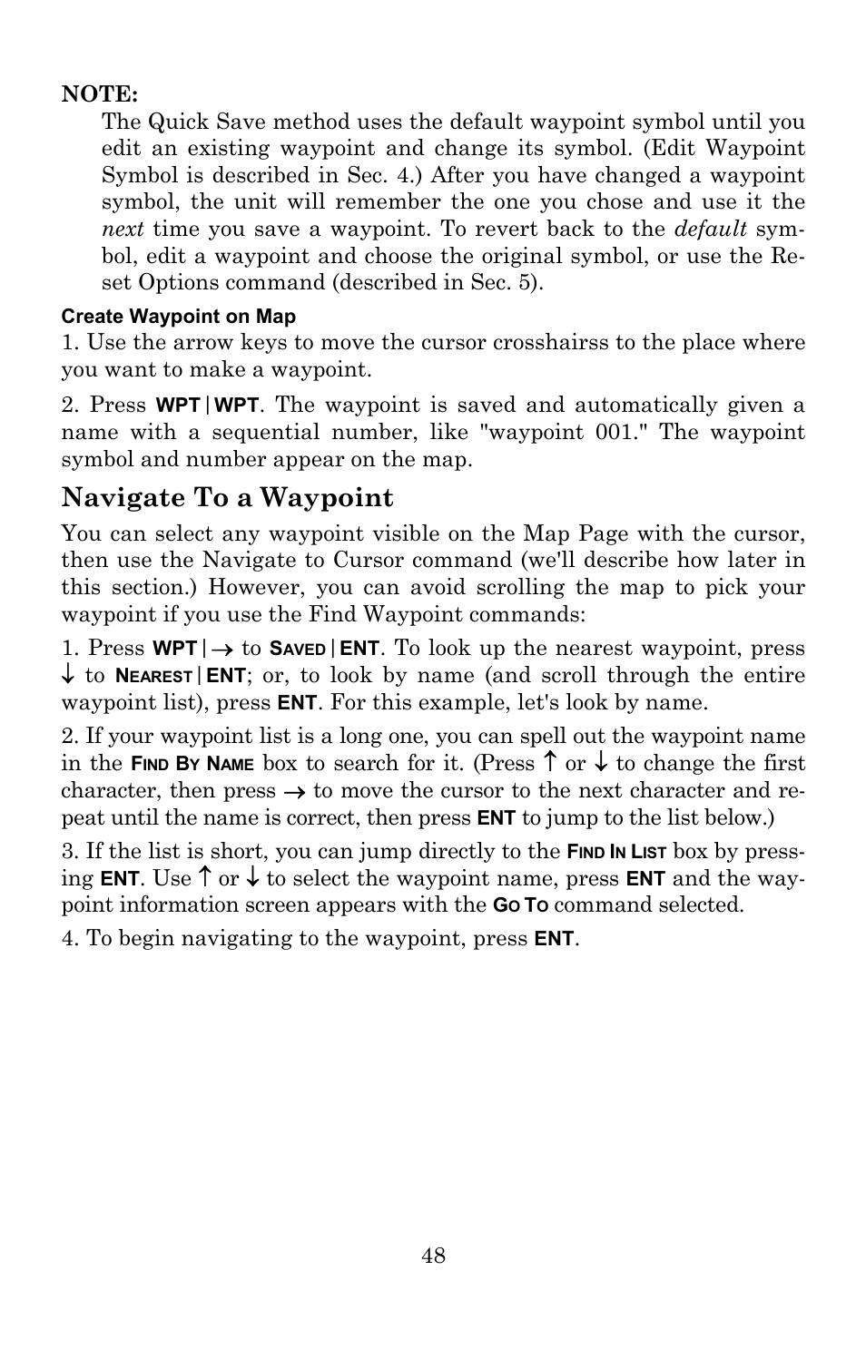 Navigate to a waypoint | Lowrance electronic 540c Baja User Manual | Page 56 / 172