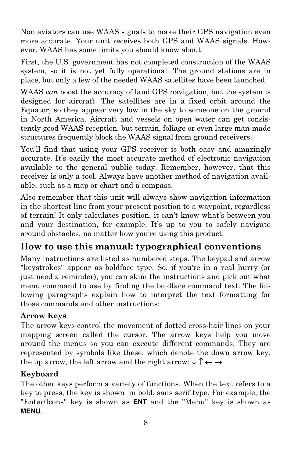 How to use this manual: typographical conventions | Lowrance electronic 3500C User Manual | Page 14 / 136