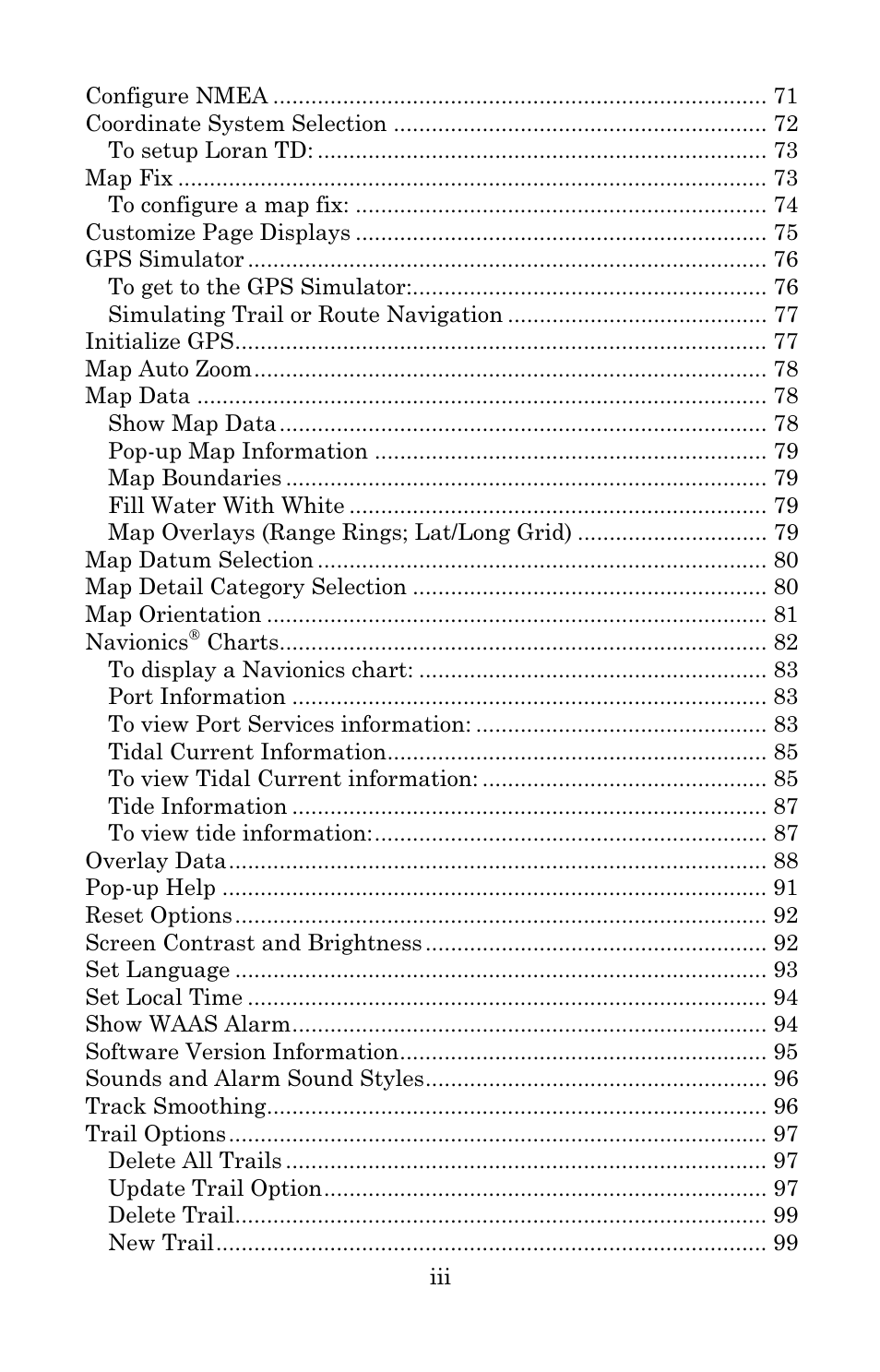Lowrance electronic 3500C User Manual | Page 5 / 136