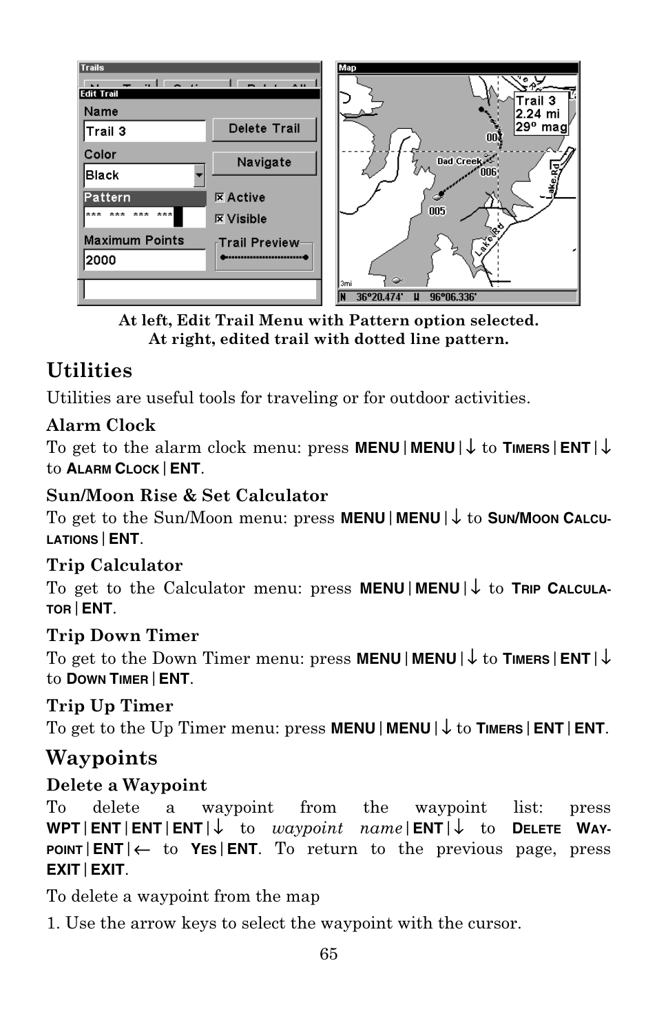 Utilities, Waypoints | Lowrance electronic 3500C User Manual | Page 71 / 136
