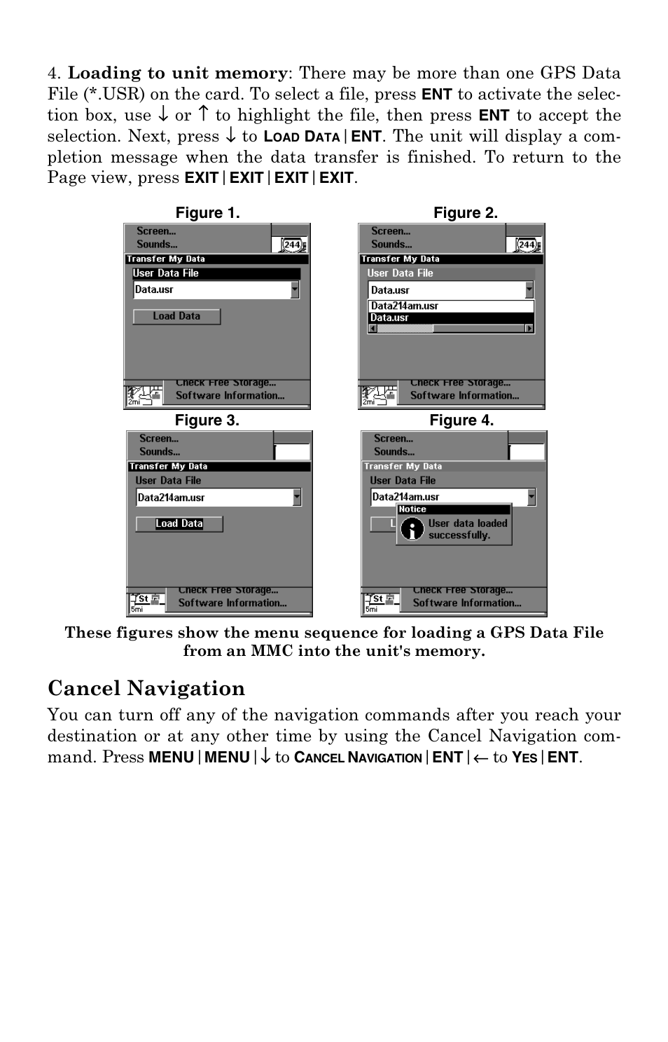 Cancel navigation | Lowrance electronic Mapping GPS Receiver User Manual | Page 58 / 132