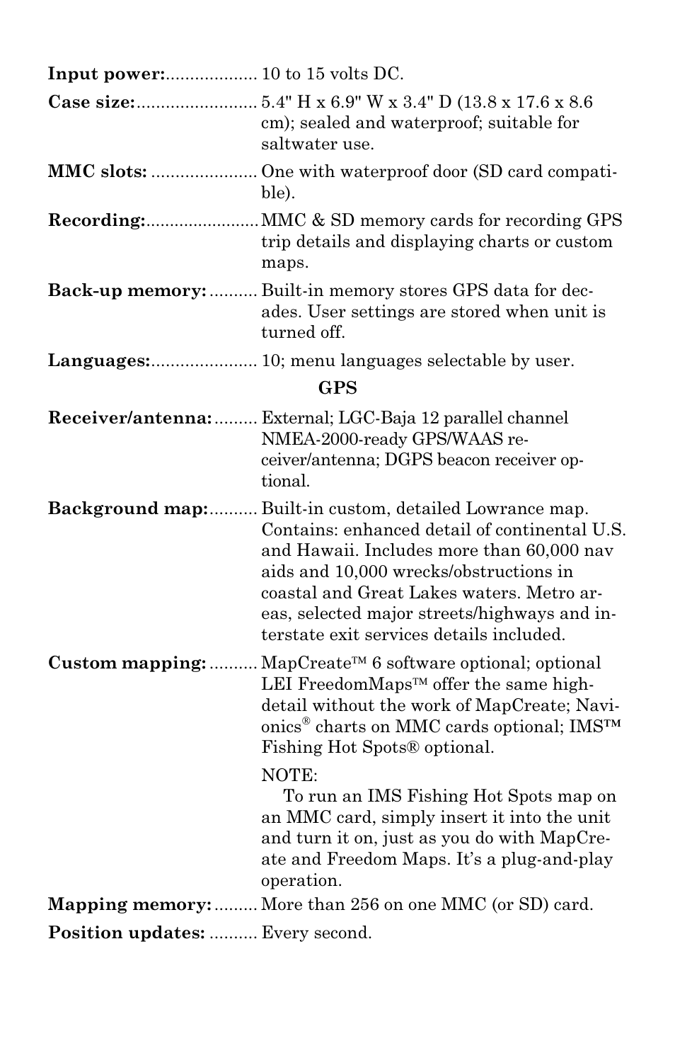 Lowrance electronic Mapping GPS Receiver User Manual | Page 9 / 132