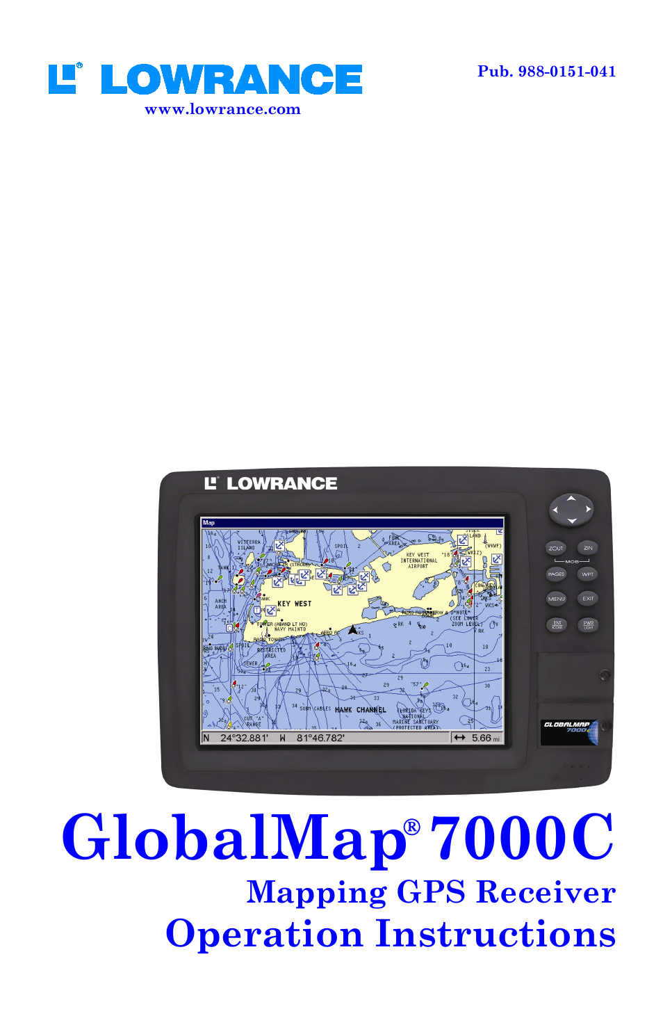 Lowrance electronic GlobalMap 7000C User Manual | 128 pages