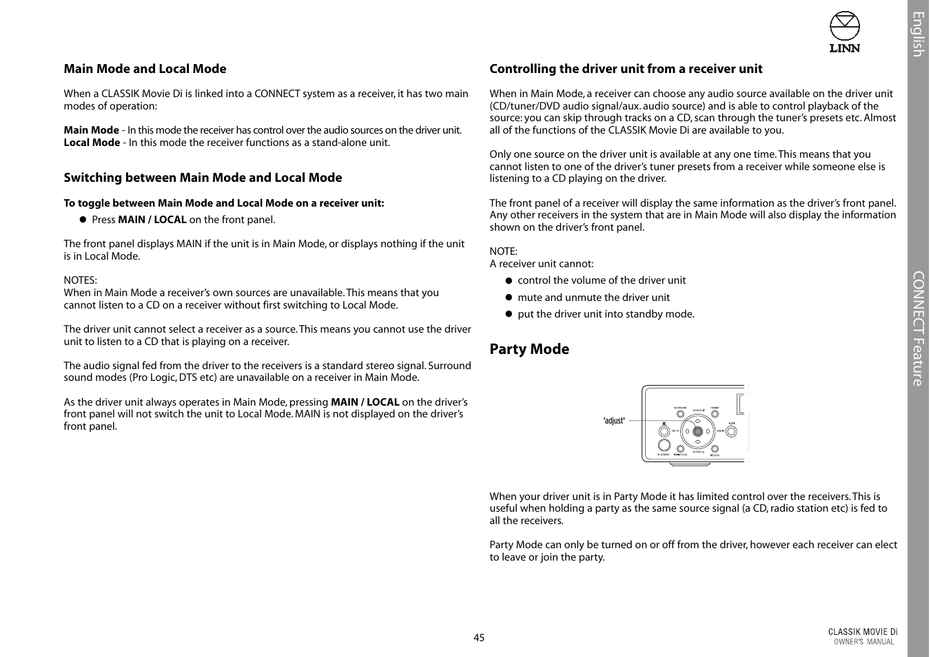 Linn CLASSIK Movie Di User Manual | Page 51 / 54