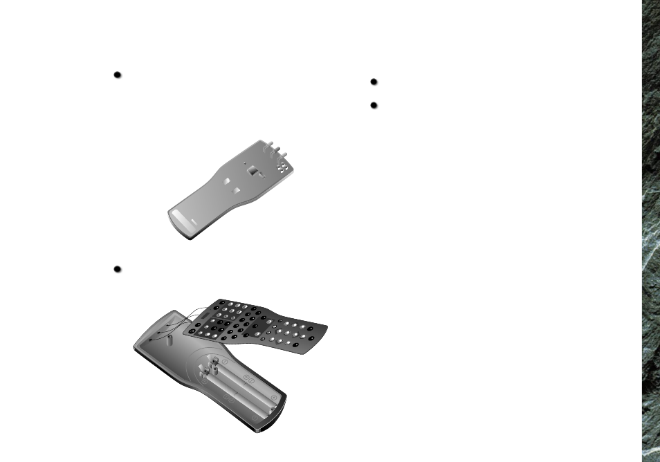 Fr om to, Maintenance 25, Replace the batteries like this | Re-assemble the handset like this | Linn AV Personal Handset User Manual | Page 29 / 34