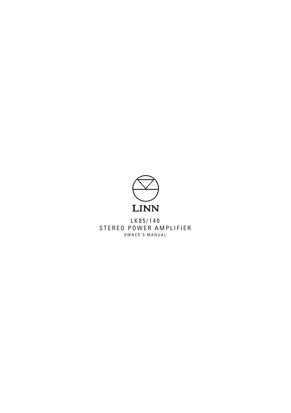 Linn LK140 User Manual | 24 pages