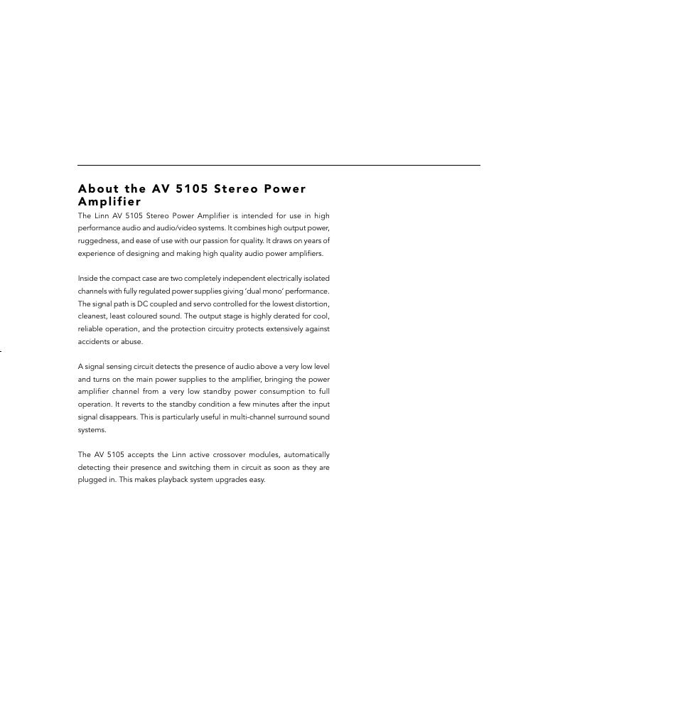 6intr oduction | Linn AV Loudspeaker User Manual | Page 14 / 44