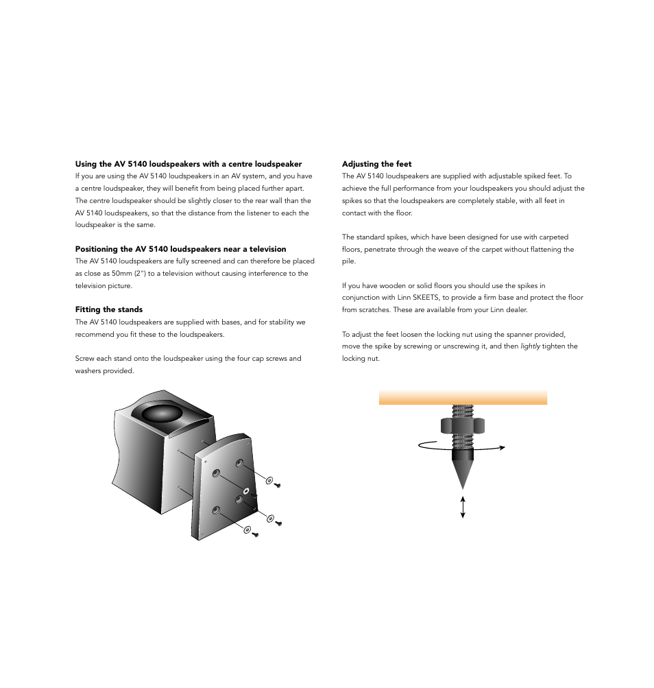 Linn AV Loudspeaker User Manual | Page 20 / 44