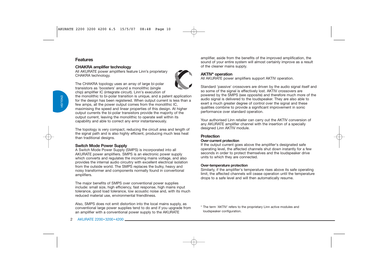 Linn AKURATE 2200 User Manual | Page 10 / 22