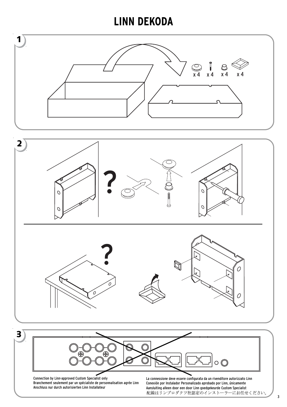 Linn dekoda | Linn Line Receiver 2 User Manual | Page 3 / 16