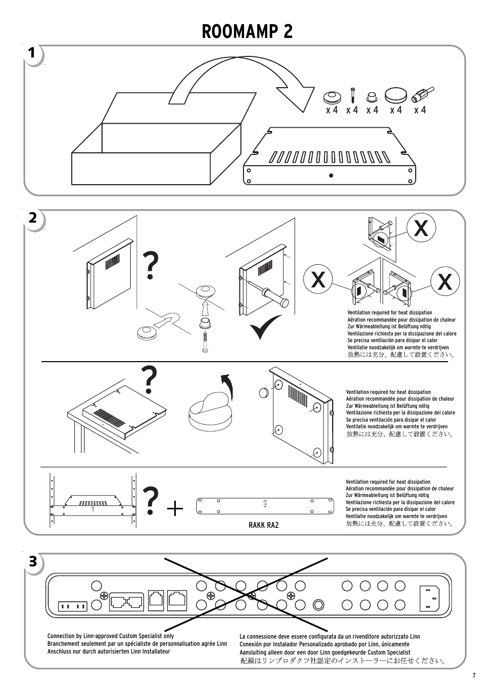 Roomamp 2 | Linn Line Receiver 2 User Manual | Page 7 / 16