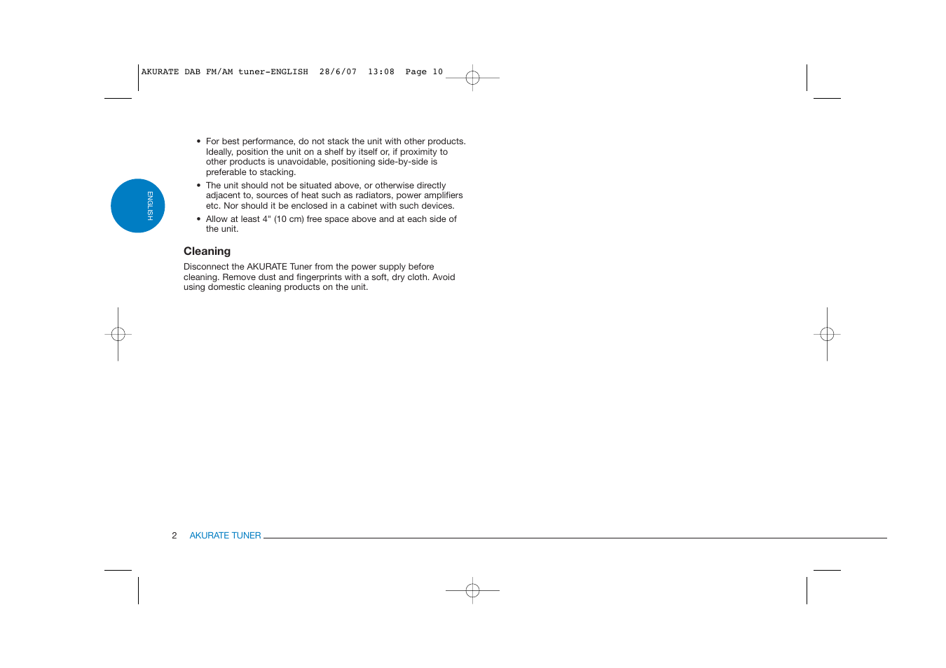 Linn FM/AM/DAB TUNER User Manual | Page 10 / 31