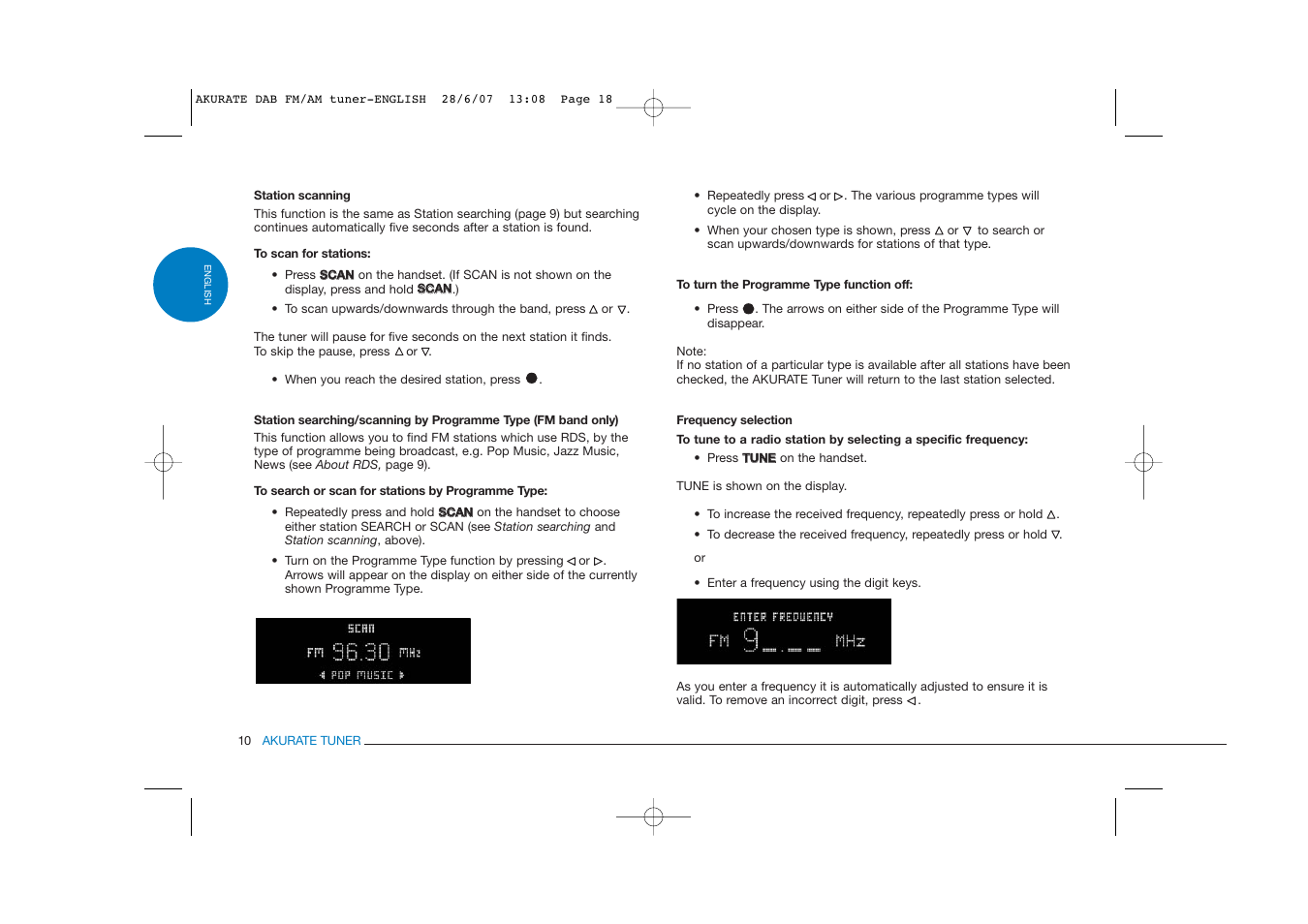 Linn FM/AM/DAB TUNER User Manual | Page 18 / 31