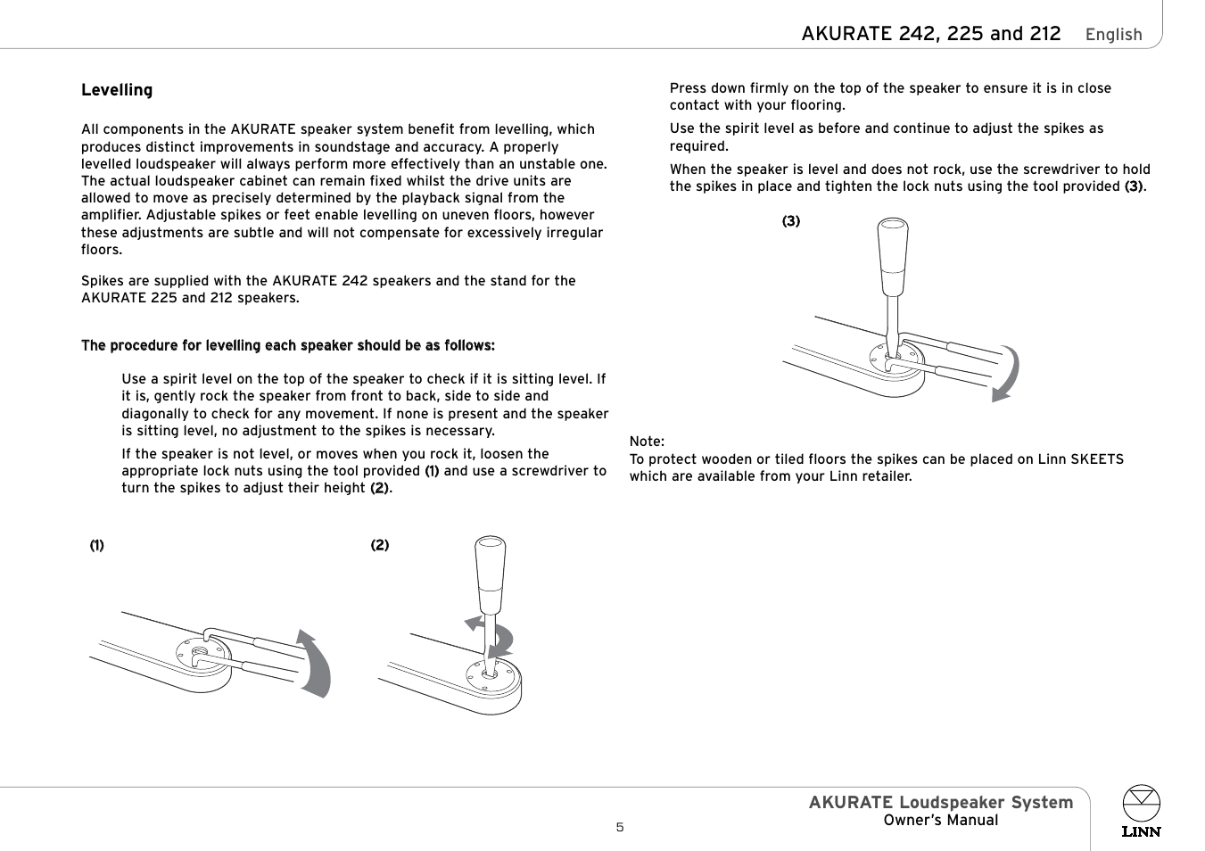 Linn AKURATE Loudspeaker System User Manual | Page 10 / 19