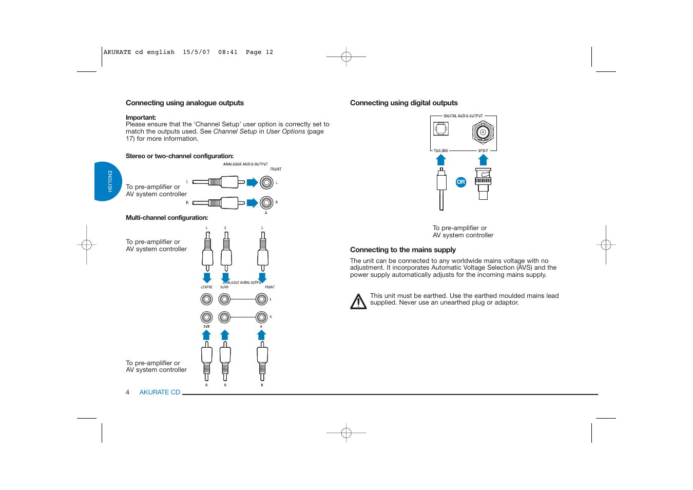 Linn AKURATE CD Player User Manual | Page 12 / 30