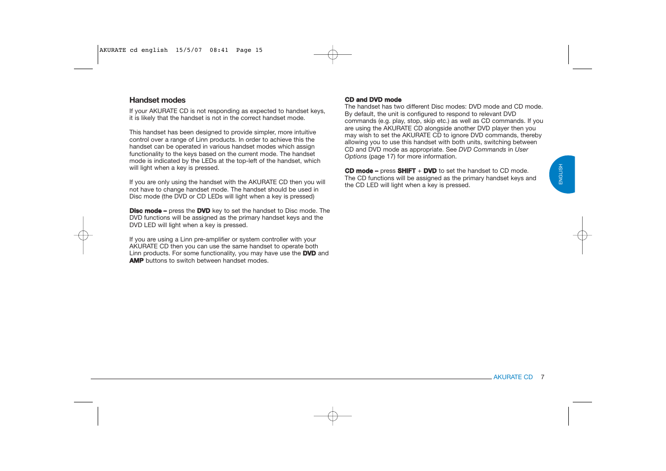 Linn AKURATE CD Player User Manual | Page 15 / 30