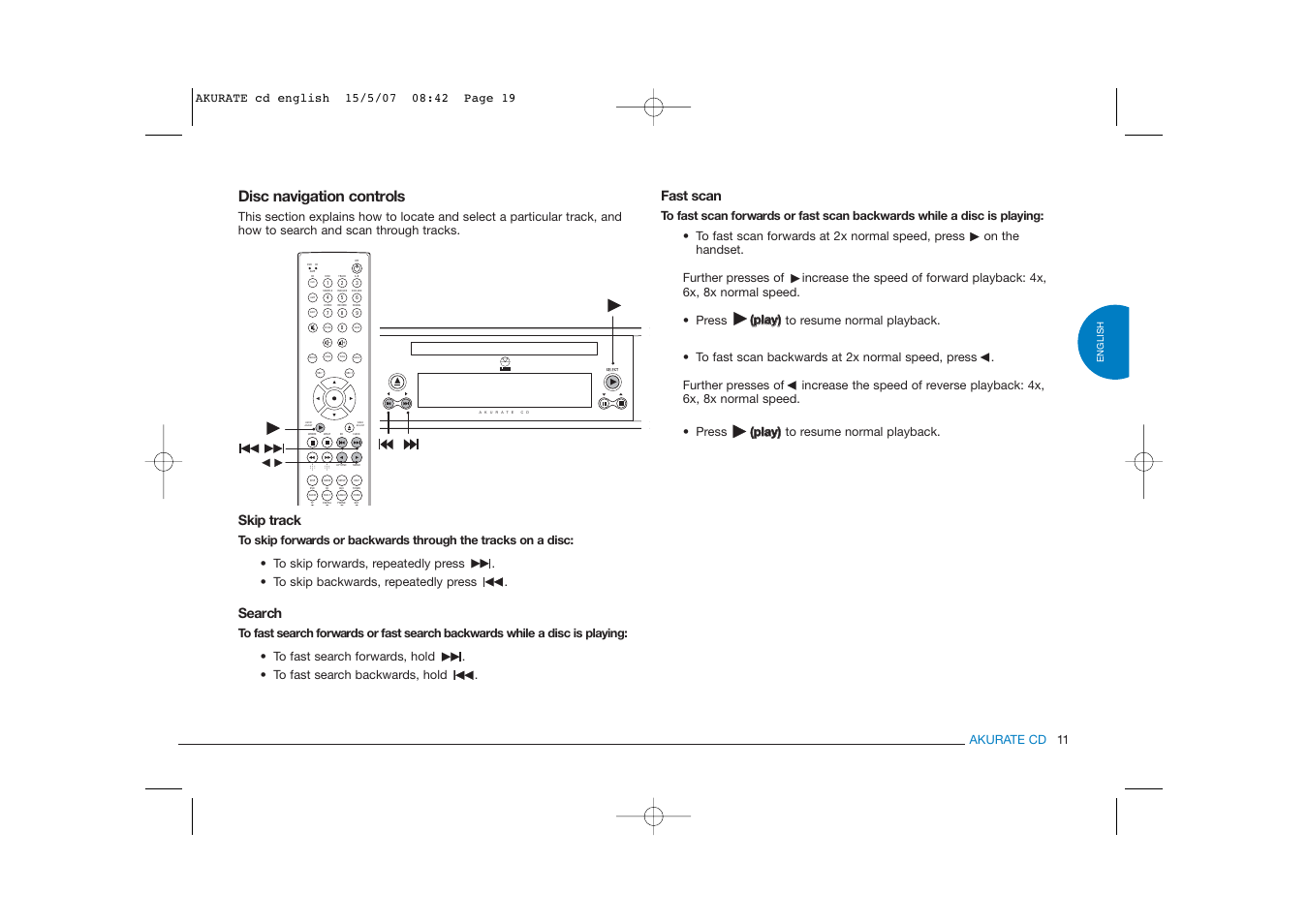 Band | Linn AKURATE CD Player User Manual | Page 19 / 30