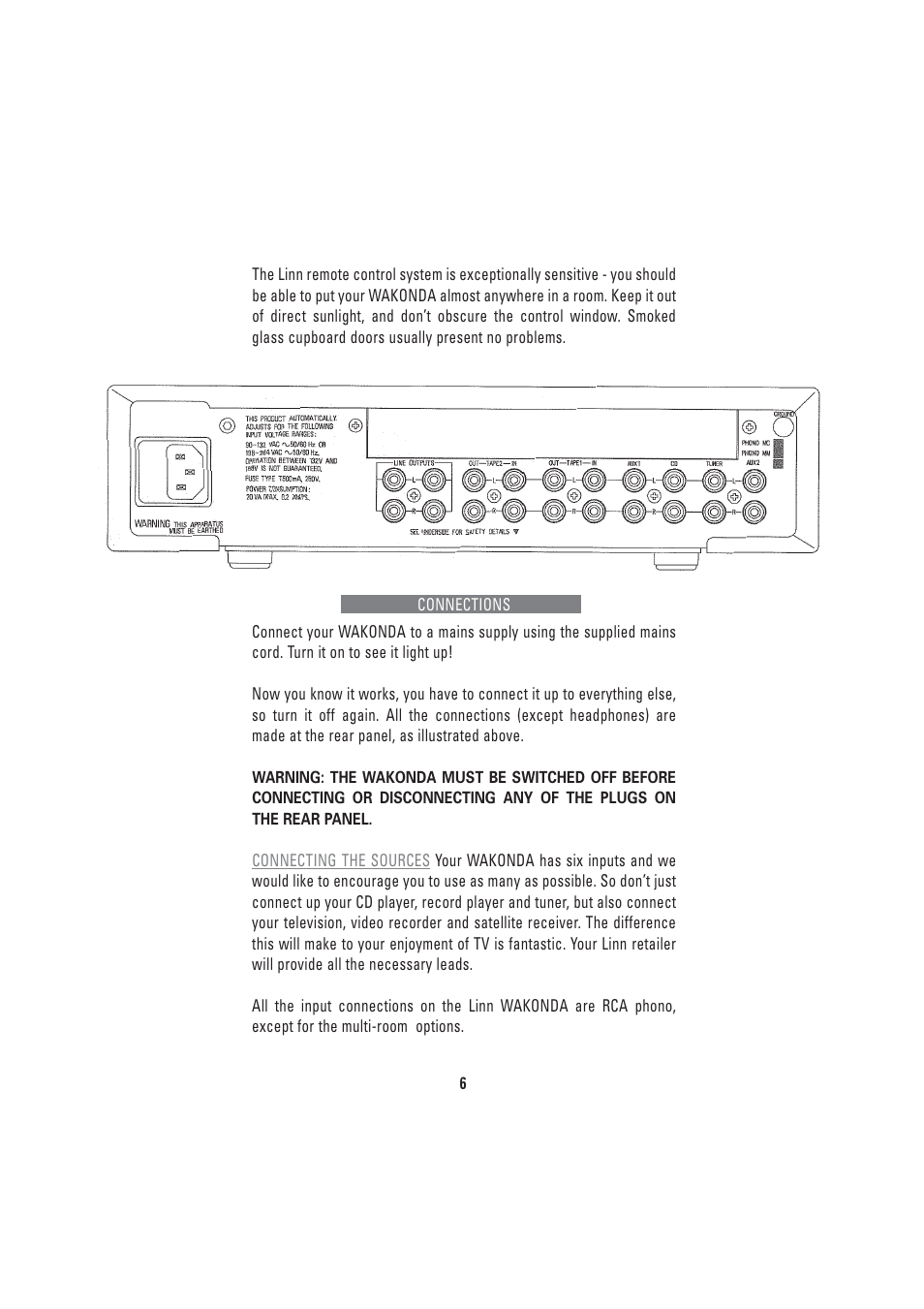 Linn WAKONDA User Manual | Page 12 / 24