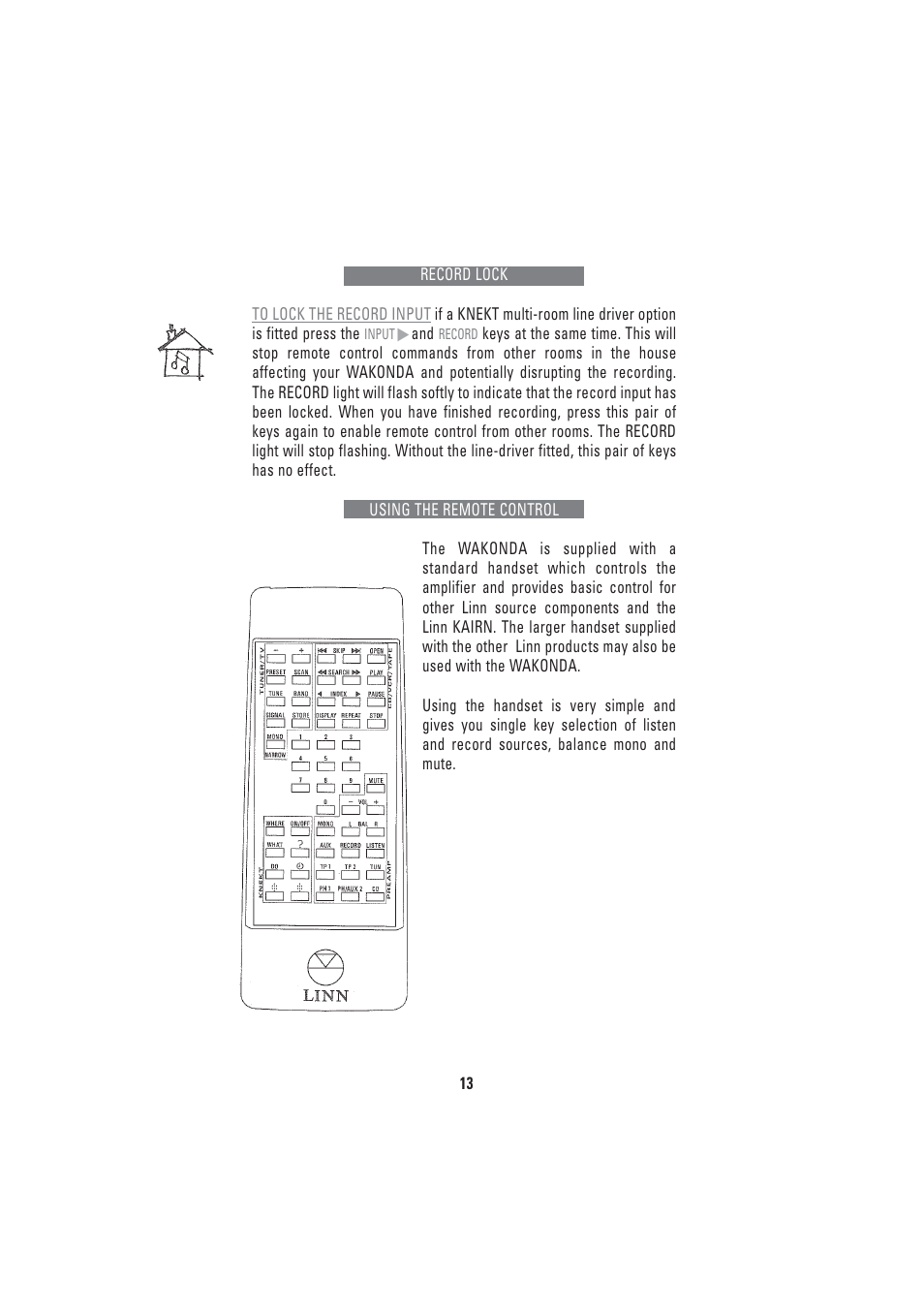 Linn WAKONDA User Manual | Page 19 / 24