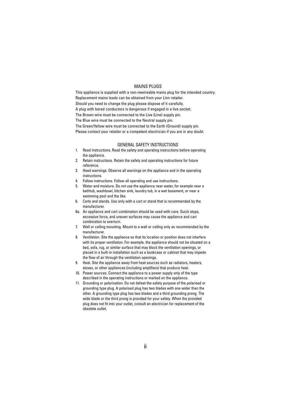 Linn WAKONDA User Manual | Page 4 / 24